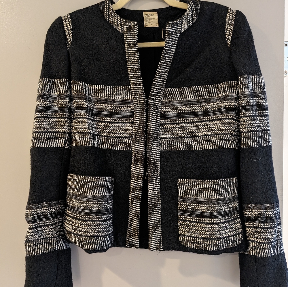 L'AGENCE wool blend jacket size 0